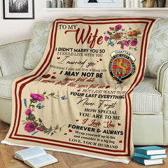 Clan Blanket Chattan Tartan Crest Blanket To My Wife Style , Gift From Scottish Husband WN19 Clan Scott Tartan Today   