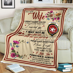 Clan Blanket Heron Tartan Crest Blanket To My Wife Style , Gift From Scottish Husband YT80 Clan Scott Tartan Today   