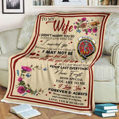 Clan Blanket MacBean Tartan Crest Blanket To My Wife Style , Gift From Scottish Husband GL30 Clan Scott Tartan Today   