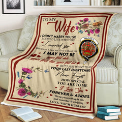 Clan Blanket MacGill Tartan Crest Blanket To My Wife Style , Gift From Scottish Husband PD23 Clan Scott Tartan Today   