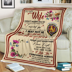 Clan Blanket MacPherson (Chief) Tartan Crest Blanket To My Wife Style , Gift From Scottish Husband OU54 Clan Scott Tartan Today   