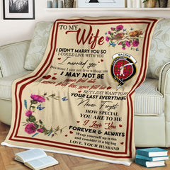 Clan Blanket MacRae Tartan Crest Blanket To My Wife Style , Gift From Scottish Husband CR25 Clan Scott Tartan Today   