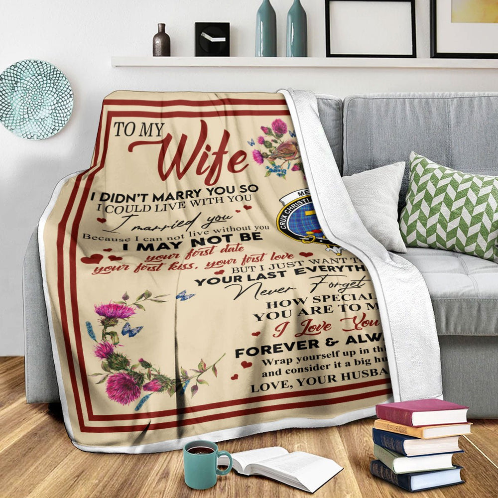 Clan Blanket Mercer Tartan Crest Blanket To My Wife Style , Gift From Scottish Husband JQ57 Clan Scott Tartan Today   