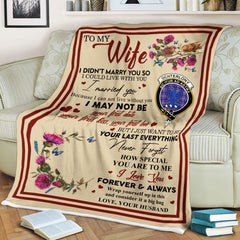 Clan Blanket Ochterlony Tartan Crest Blanket To My Wife Style , Gift From Scottish Husband IN51 Clan Scott Tartan Today   