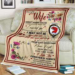 Clan Blanket Sydserf (or Sideserf) Tartan Crest Blanket To My Wife Style , Gift From Scottish Husband OJ96 Clan Scott Tartan Today   