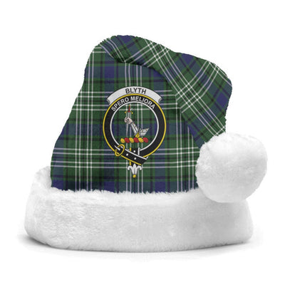 Clan Blyth Tartan Crest Christmas Santa Hat
