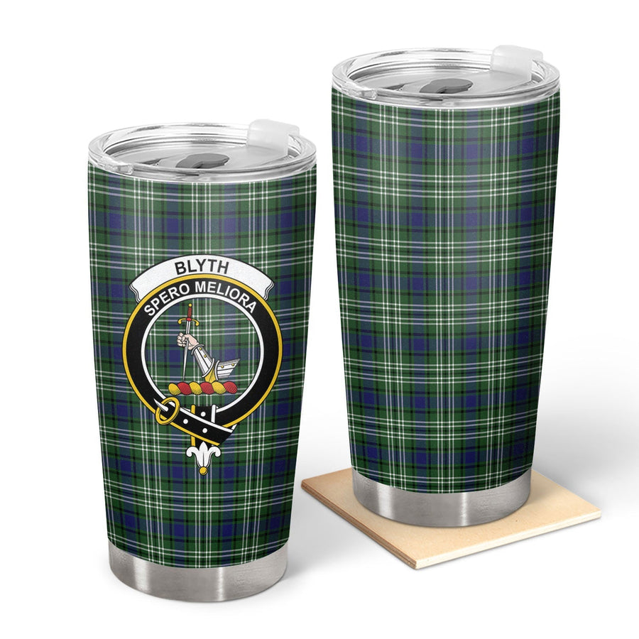 Clan Blyth Tartan Crest Tumbler