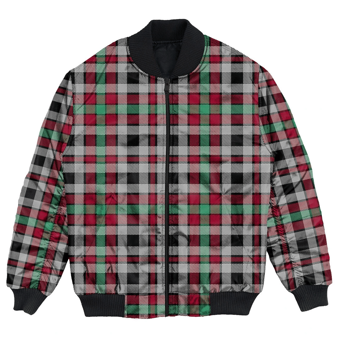 Clan Borthwick Ancient Tartan Bomber Jacket GA23 Clan Borthwick (Borthwick Tartan) Tartan Bomber Jacket   