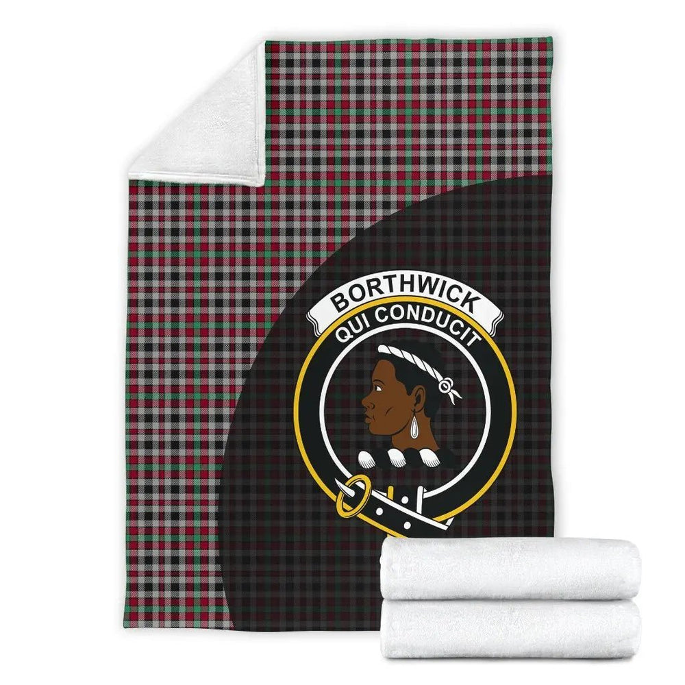 Clan Borthwick Ancient Tartan Crest Blanket Wave Style XJ88 Clan Borthwick (Borthwick Tartan) Tartan Today   