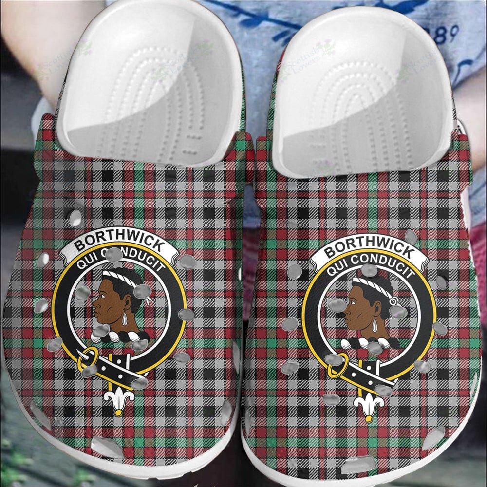 Clan Borthwick Ancient Tartan Crest Clogs Classic GC17 Borthwick Ancient Tartan Tartan Today   