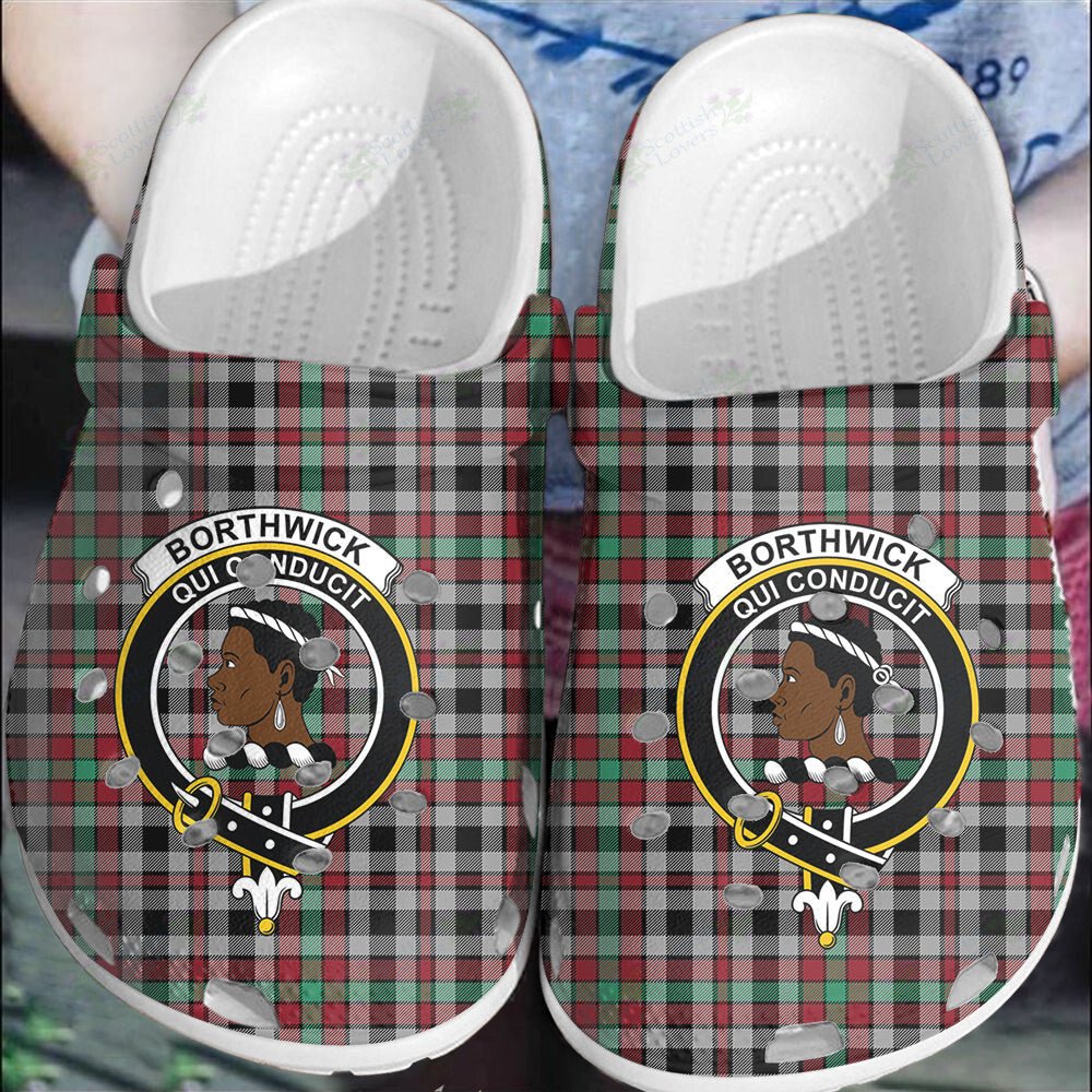 Clan Borthwick Ancient Tartan Crest Clogs Classic RD77 Borthwick Ancient Tartan Tartan Today   
