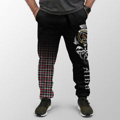 Clan Borthwick Ancient Tartan Crest Jogger Sweatpants  Alba Celtic Style XX65 Clan Borthwick (Borthwick Tartan) Tartan Today   