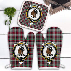Clan Borthwick Ancient Tartan Crest Oven Mitt And Pot Holder (2 Oven Mitts + 1 Pot Holder) HU49 Clan Borthwick (Borthwick Tartan) Tartan Today   
