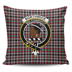 Clan Borthwick Ancient Tartan Crest Pillow Cover GR55 Clan Borthwick (Borthwick Tartan) Tartan Today   
