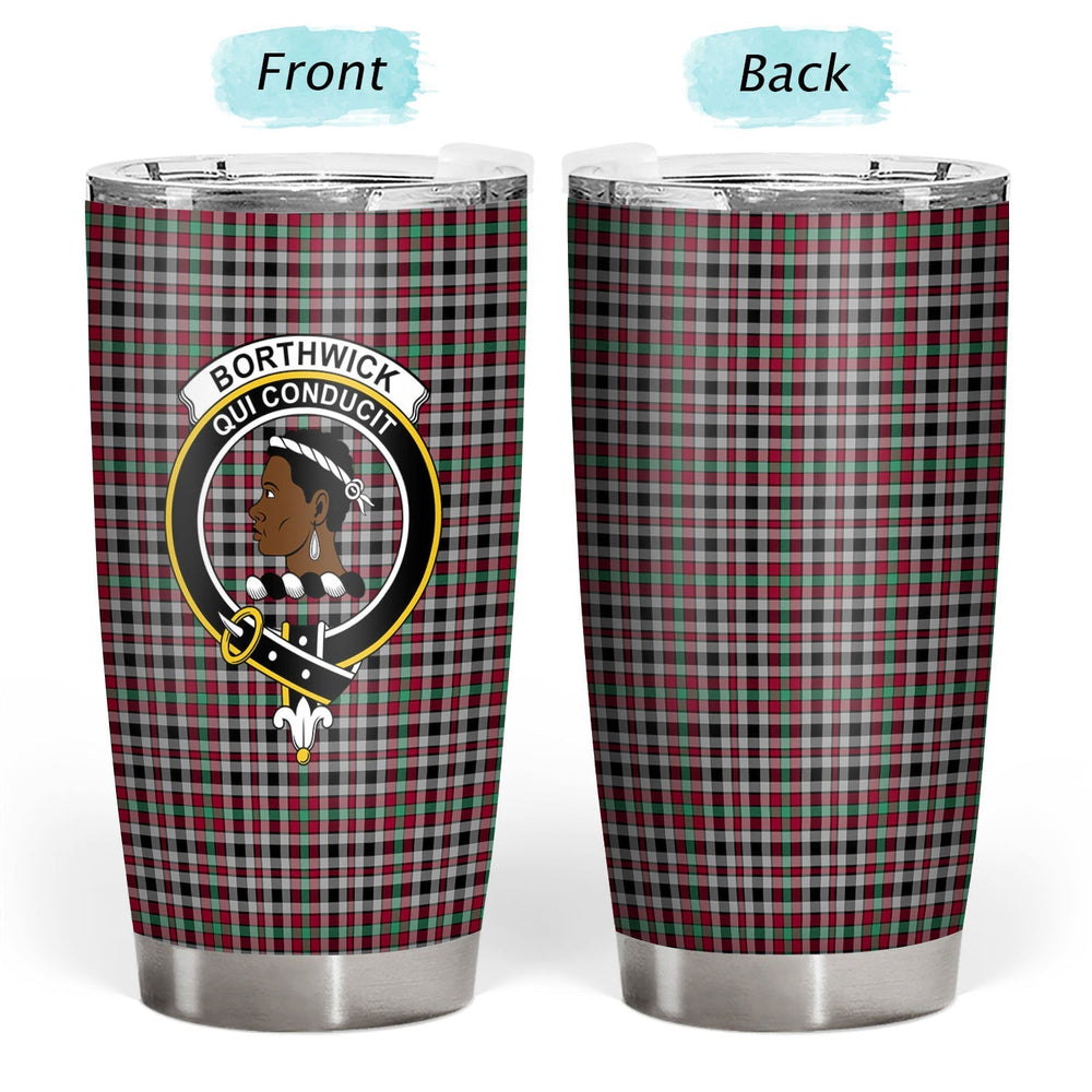 Clan Borthwick Ancient Tartan Crest Tumbler TC22 Clan Borthwick (Borthwick Tartan) Tartan Today   