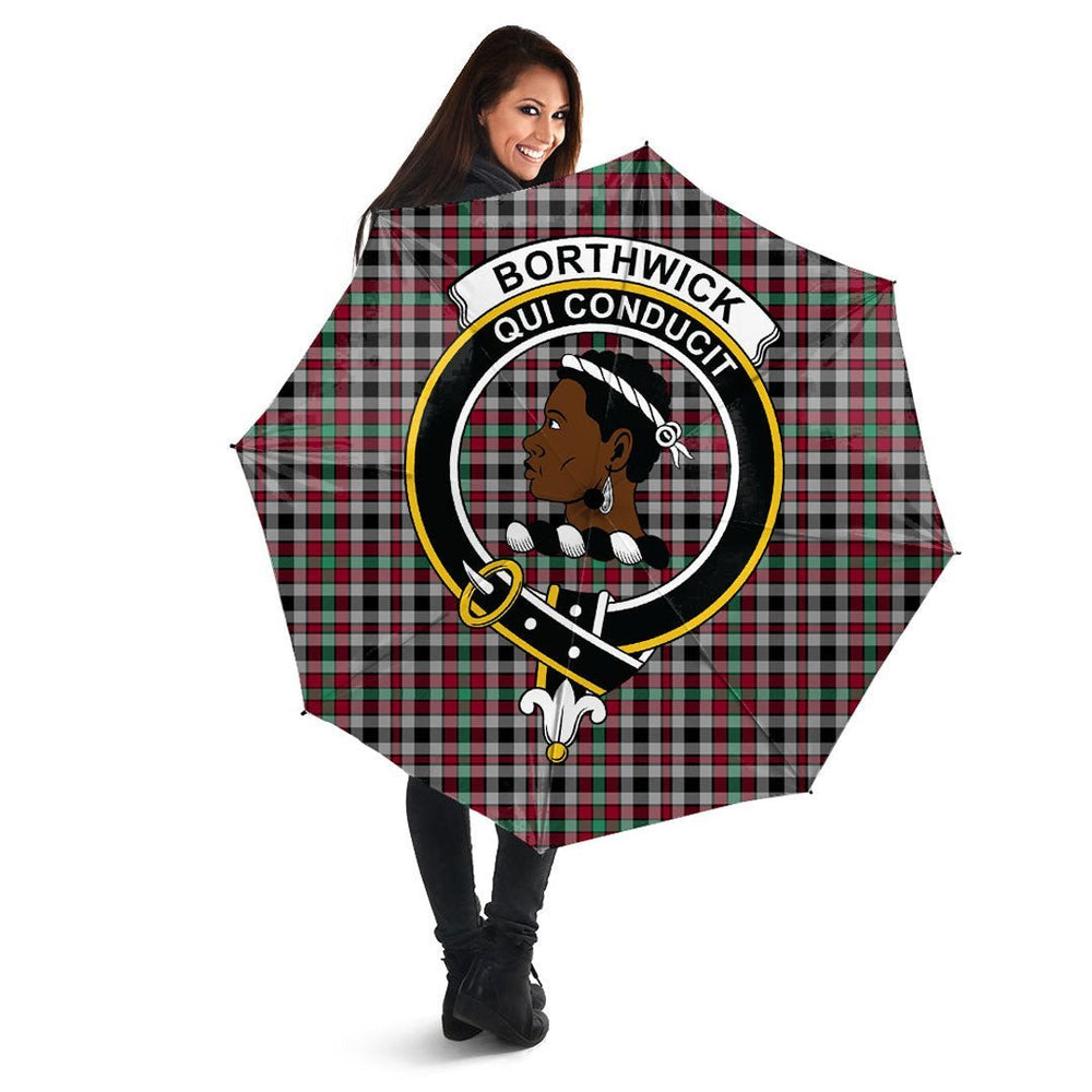Clan Borthwick Ancient Tartan Crest Umbrella AZ21 Clan Borthwick (Borthwick Tartan) Tartan Today   