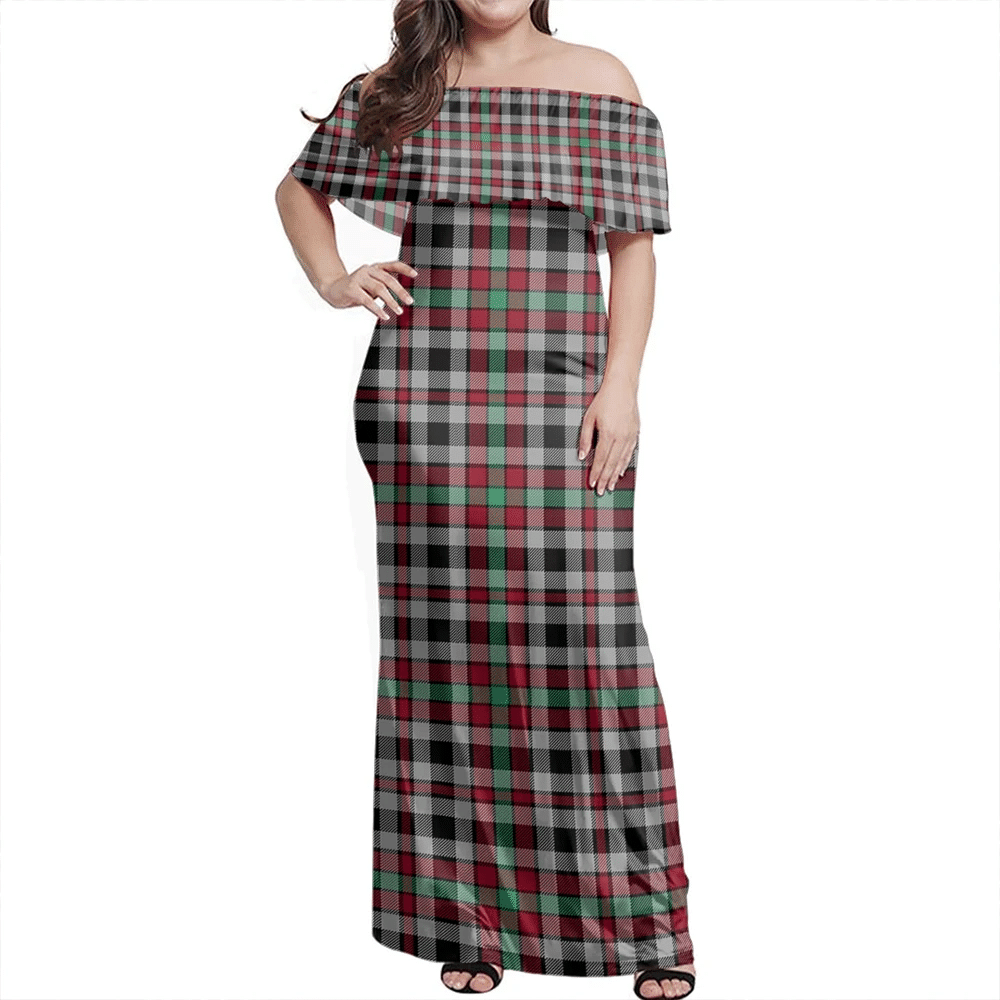 Clan Borthwick Ancient Tartan Hawaii Dress ST58 Clan Borthwick (Borthwick Tartan) Tartan Hawaii Dress   