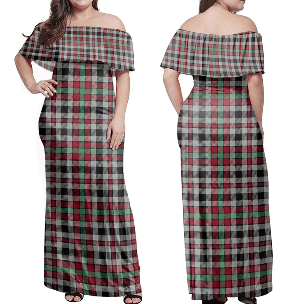 Clan Borthwick Ancient Tartan Hawaii Dress ST58 Clan Borthwick (Borthwick Tartan) Tartan Hawaii Dress   