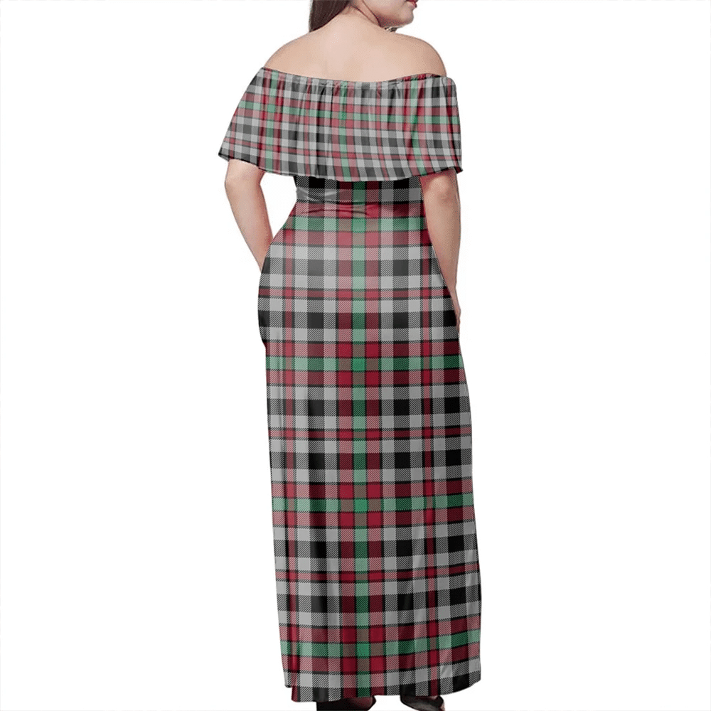 Clan Borthwick Ancient Tartan Hawaii Dress ST58 Clan Borthwick (Borthwick Tartan) Tartan Hawaii Dress   
