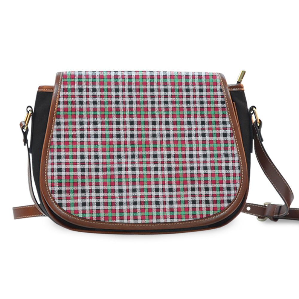Clan Borthwick Ancient Tartan Saddle Handbags QK64 Clan Borthwick (Borthwick Tartan) Tartan Today   