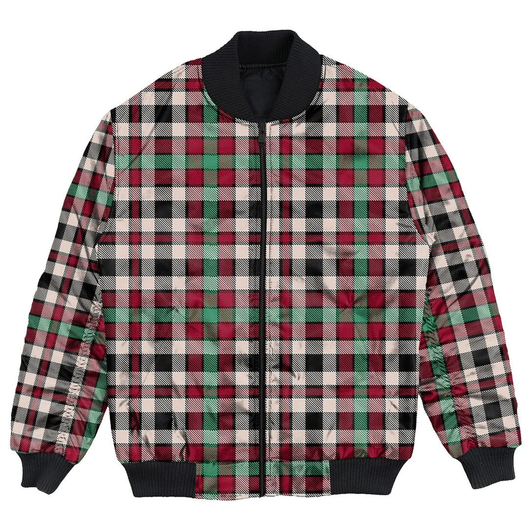 Clan Borthwick Dress Ancient Tartan Clan Bomber Jacket PI11 Clan Borthwick (Borthwick Tartan) Tartan Bomber Jacket   