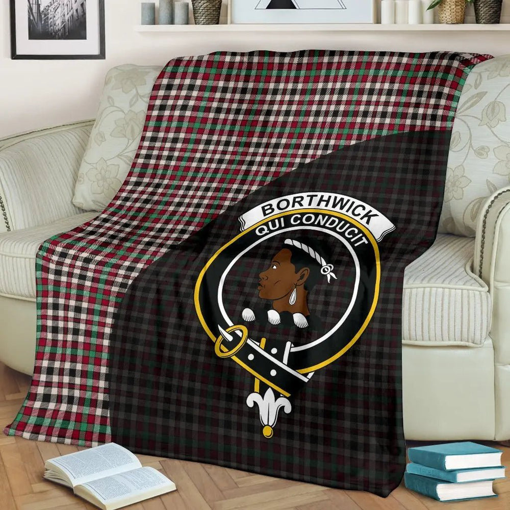 Clan Borthwick Dress Ancient Tartan Crest Blanket Wave Style EX40 Clan Borthwick (Borthwick Tartan) Tartan Today   