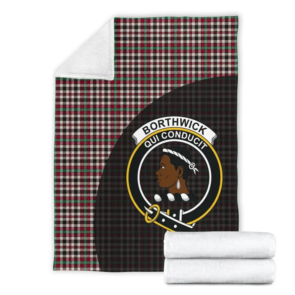 Clan Borthwick Dress Ancient Tartan Crest Blanket Wave Style EX40 Clan Borthwick (Borthwick Tartan) Tartan Today   