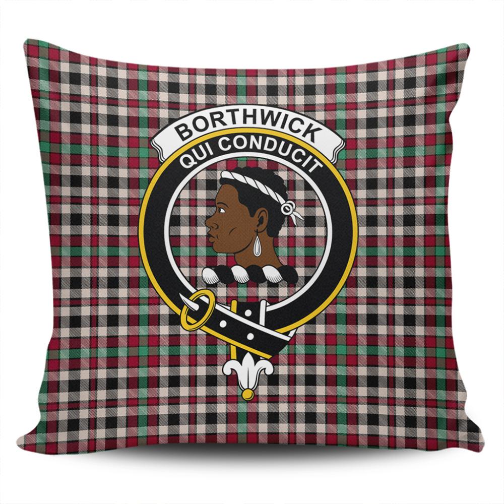 Clan Borthwick Dress Ancient Tartan Crest Pillow Cover LZ37 Clan Borthwick (Borthwick Tartan) Tartan Today   