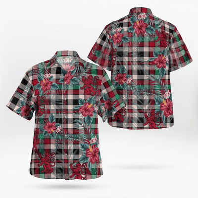 Clan Borthwick Dress Ancient Tartan Scottish Lion Hawaiian Shirt