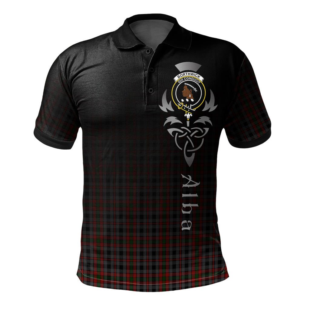 Clan Borthwick Hunting Tartan Polo Shirt - Alba Celtic Style EN54 Borthwick Hunting Tartan Tartan Polo   