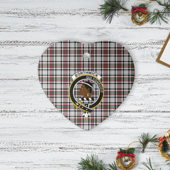 Clan Borthwick Tartan Crest Heart Ceramic Ornament HM85 Borthwick Tartan Tartan Christmas   