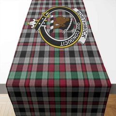 Clan Borthwick Tartan Crest Table Runner Cotton XN28 Clan Borthwick (Borthwick Tartan) Tartan Table Runner   