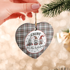 Clan Borthwick Tartan Gnome Heart Ceramic Ornament EG38 Borthwick Tartan Gnome Tartan Christmas   