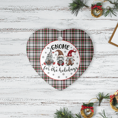 Clan Borthwick Tartan Gnome Heart Ceramic Ornament EG38 Borthwick Tartan Gnome Tartan Christmas   