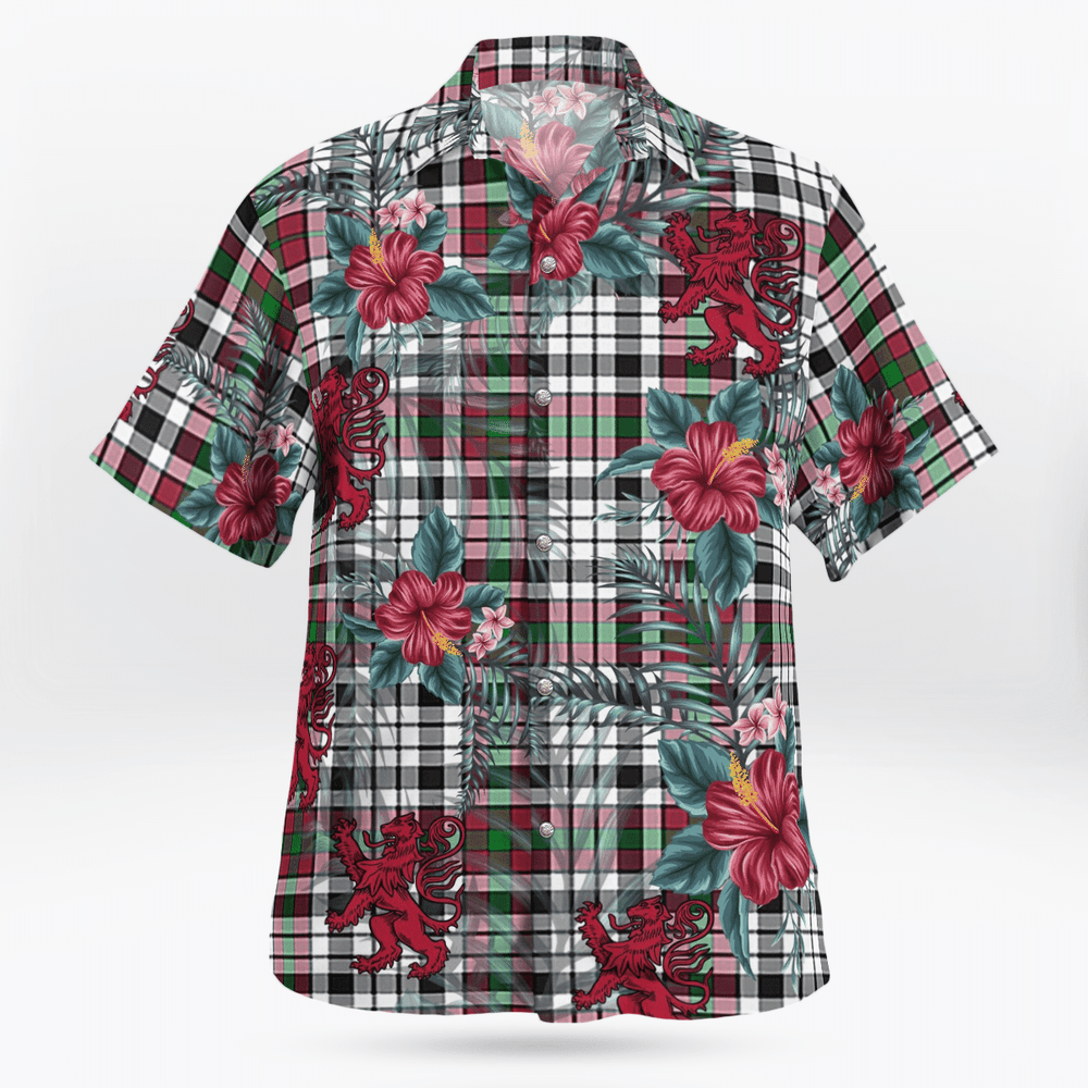 Clan Borthwick Tartan Scottish Lion Hawaiian Shirt AA29 Clan Borthwick (Borthwick Tartan) Tartan Hawaii Shirt   