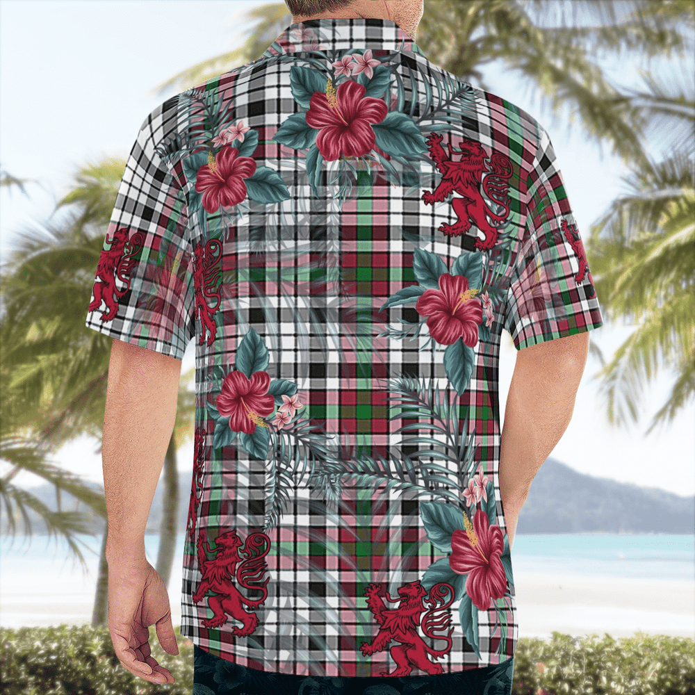 Clan Borthwick Tartan Scottish Lion Hawaiian Shirt AA29 Clan Borthwick (Borthwick Tartan) Tartan Hawaii Shirt   