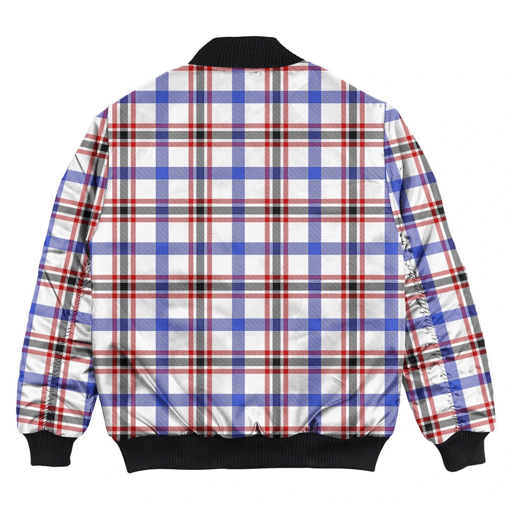 Clan Boswell Modern Tartan Bomber Jacket TF40 Boswell Modern Tartan Tartan Bomber Jacket   