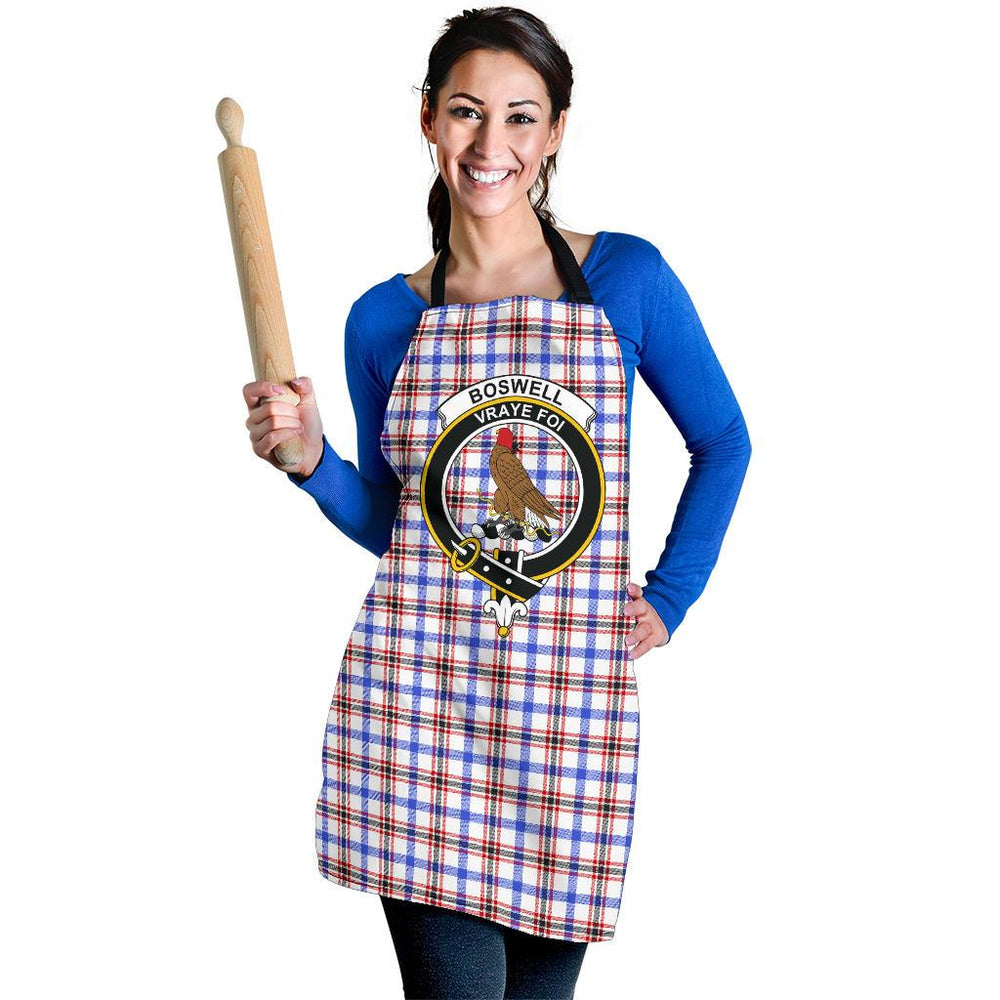 Clan Boswell Modern Tartan Crest Apron AD60 Clan Boswell Tartan Today   