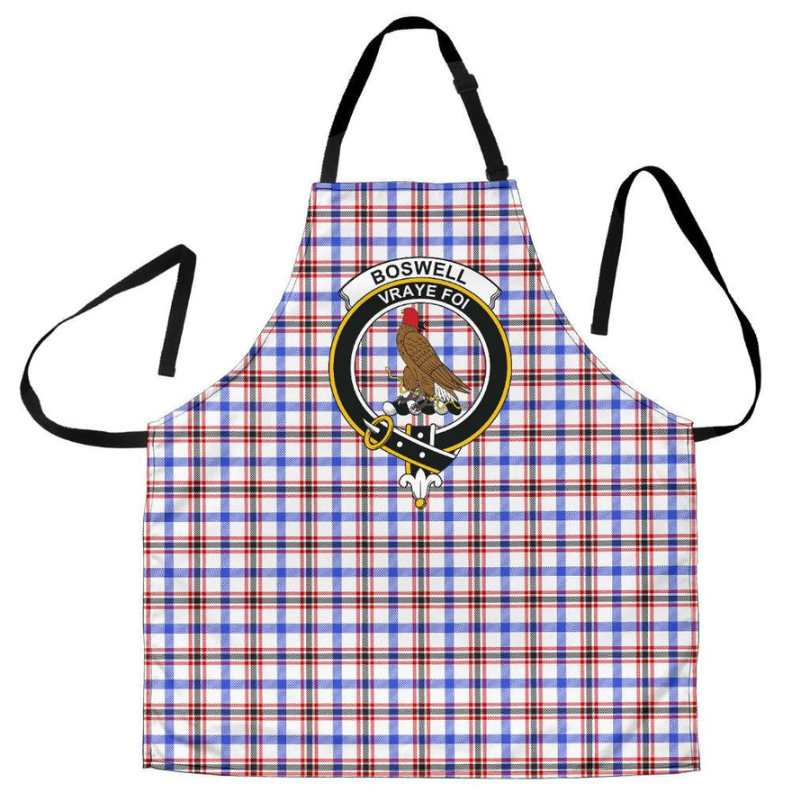 Clan Boswell Modern Tartan Crest Apron