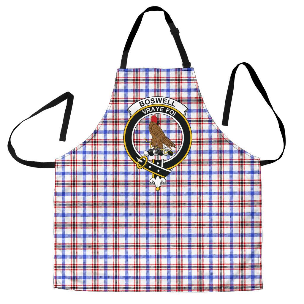 Clan Boswell Modern Tartan Crest Apron AD60 Clan Boswell Tartan Today   