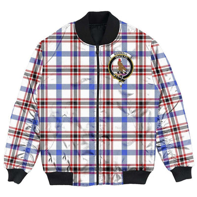 Clan Boswell Modern Tartan Crest Bomber Jacket