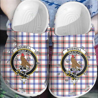 Clan Boswell Modern Tartan Crest Clogs Classic