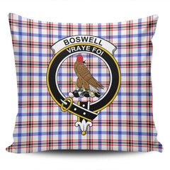 Clan Boswell Modern Tartan Crest Pillow Cover OS18 Clan Boswell Tartan Today   