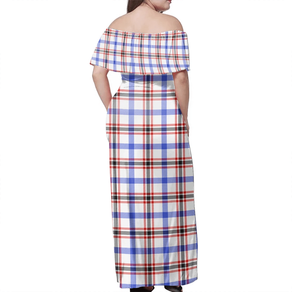 Clan Boswell Modern Tartan Hawaii Dress OU45 Clan Boswell Tartan Hawaii Dress   