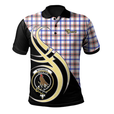Clan Boswell Modern Tartan Polo Shirt - Believe In Me Style
