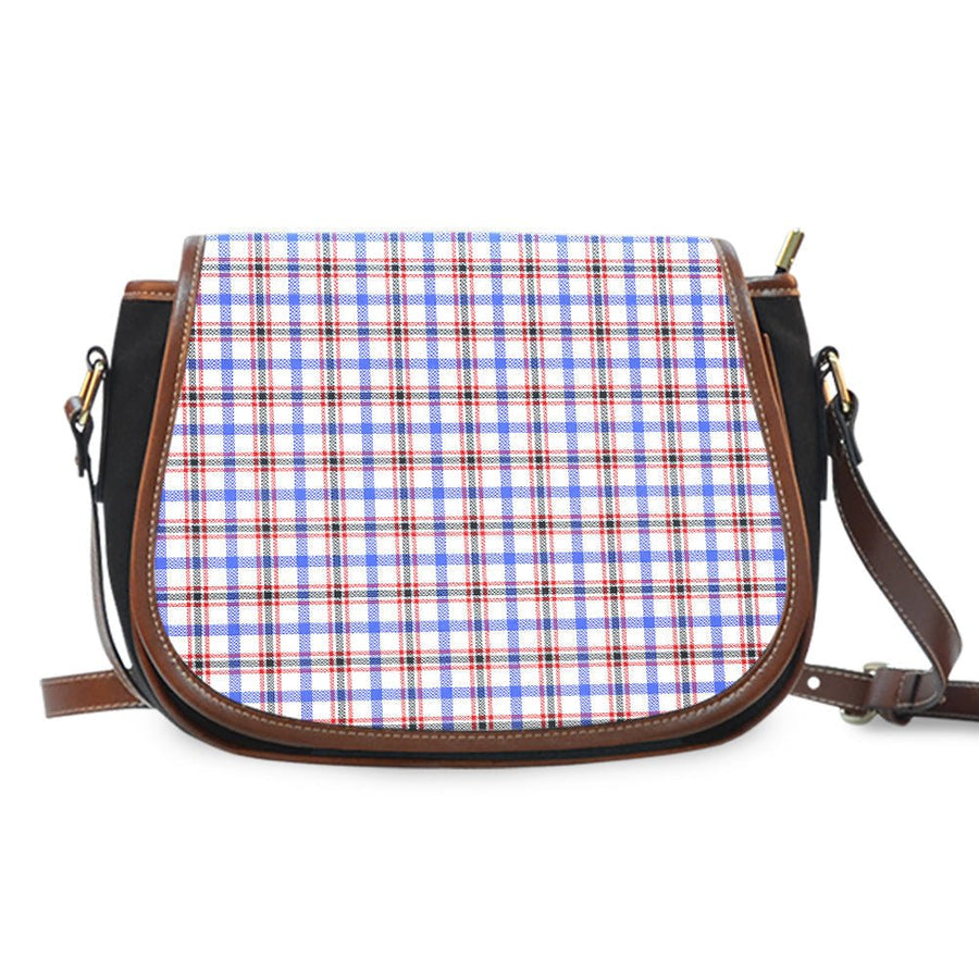 Clan Boswell Modern Tartan Saddle Handbags