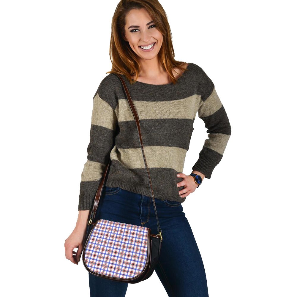 Clan Boswell Modern Tartan Saddle Handbags LD95 Clan Boswell Tartan Today   