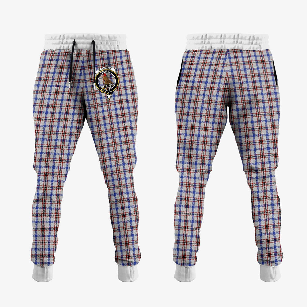 Clan Boswell Tartan Crest Jogger Sweatpants UP25 Clan Boswell Tartan Today   