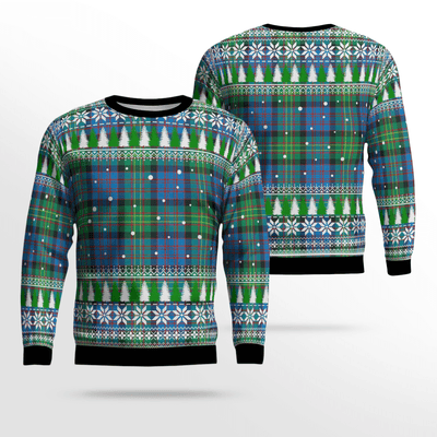 Clan Bowie Ancient Tartan Christmas Ugly Sweater