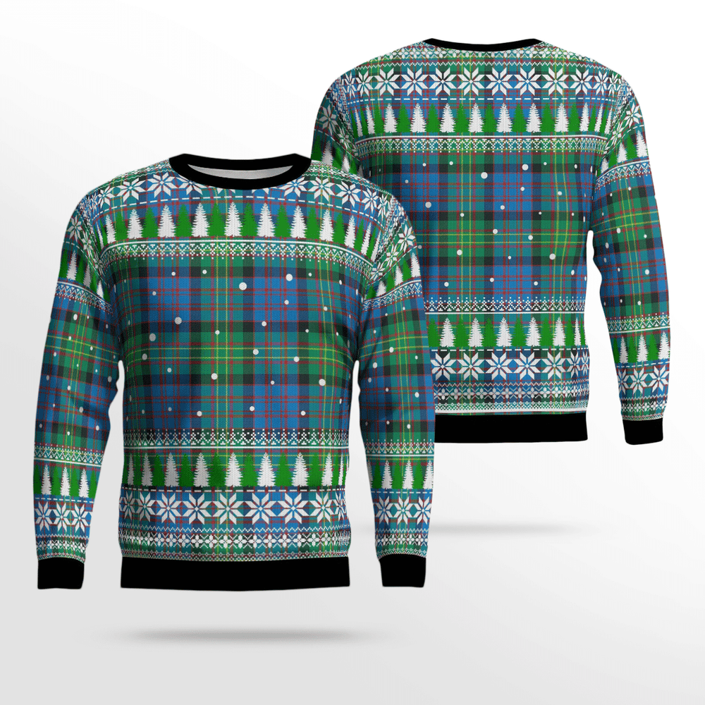 Clan Bowie Ancient Tartan Christmas Ugly Sweater ZD27 Bowie Ancient Tartan Tartan Ugly Sweater   